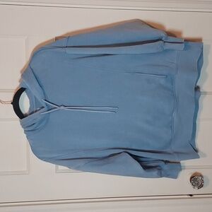 Harmony & Balance Garment Washed Powder Blue Pullover Hoodie